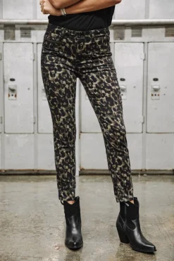 Freeman T. Porter Alexa High Waist Cropped Marsh Hot
