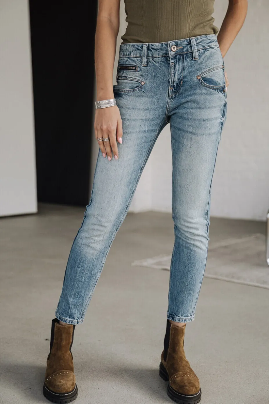 Freeman T. Porter Alexa High Waist Cropped SDM Hot