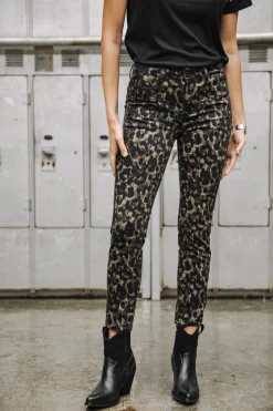 Freeman T. Porter Alexa High Waist Cropped Marsh Hot