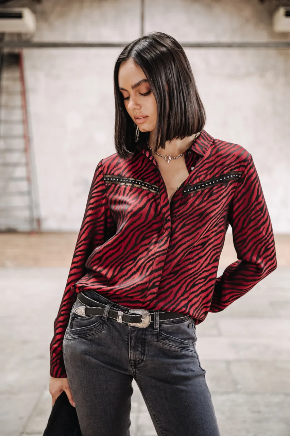 Freeman T. Porter Crizia Red Zebra Flash Sale