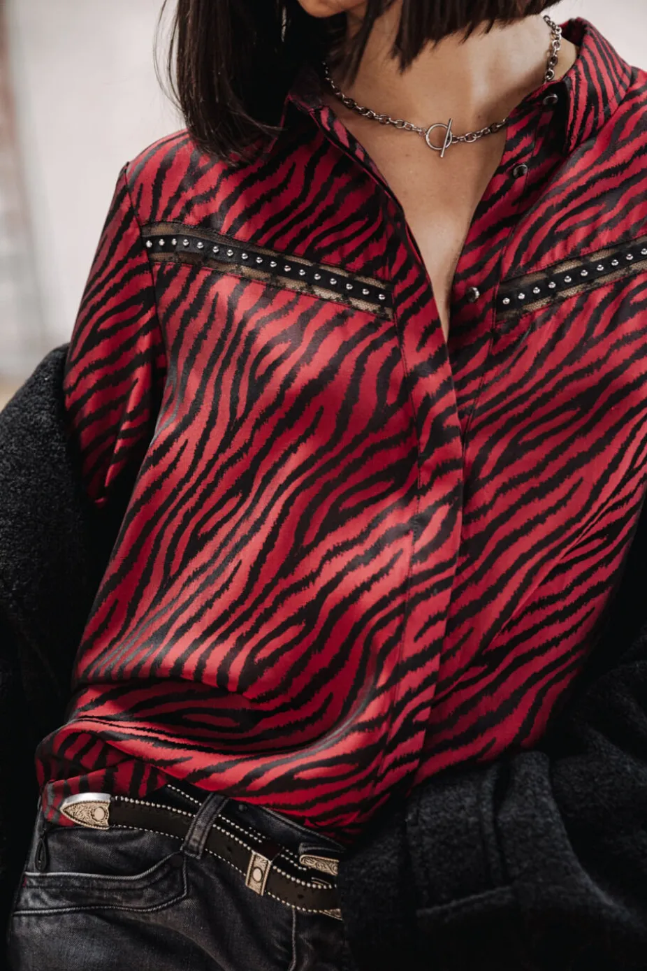 Freeman T. Porter Crizia Red Zebra Flash Sale